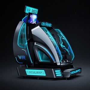 เครื่องเล่นเกมจำลองเครื่องบิน VR แบบหมุนได้ 360 องศาสองที่นั่ง พร้อมระบบสัมผัส ให้ประสบการณ์รถไฟเหาะ - Product Image 3