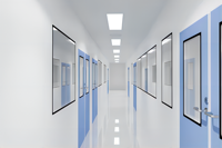 Tuiles ouvertes de plafond de voyant du Cleanroom LED de l'avant 300*1200mm pour les solutions protégées de la poussière de pièce propre de GMP