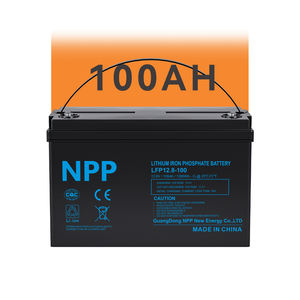Harga Pabrik Baterai Solid State LiFePO4 NPP NSFD100Q10 12V 12.8V 100Ah Penyimpanan Energi Lithium Ion BMS 10000 Siklus 3 Tahun - Product Image 1
