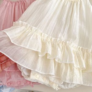 Barboteuse Princesse <span class=keywords><strong>en</strong></span> Dentelle pour Bébé Fille, Robe Salopette à Fleurs pour <span class=keywords><strong>Nouveau</strong></span>-<span class=keywords><strong>né</strong></span> - Product Image 3