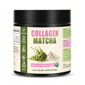 Chinaherbs Morning Ritual, Colágeno Puro Matcha, Polvo Orgánico USDA para Belleza, Equilibrio Energético, Dosis Diaria 180g, Certificado GMP - Product Image 1