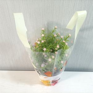 Chine <span class=keywords><strong>pas</strong></span> <span class=keywords><strong>cher</strong></span> BOPP/CPP plastique impression personnalisée bouquet de fleurs manches emballage paquet sacs avec trous de respiration - Product Image 4