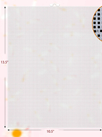 Feuilles de toile plastique transparente 78101S pour la couture, le crochet, la création de projets en maille acrylique, design élégant et original