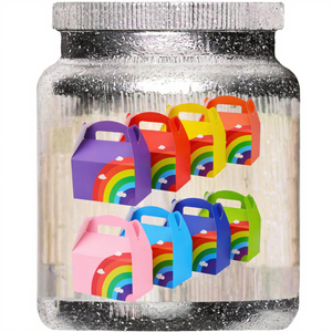 Cajas de Embalaje de Alimentos Ecológicas y Desechables para Regalos de Navidad, con Barnizado, Plegables, Tipo Gable, para Donuts, Macarons y Pasteles - Product Image 3