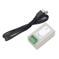 Convertidor bidireccional Wiegand 26/34 a RS232, material ABS compatible con puerto serie virtual para sistema Windows/Android/Linux
