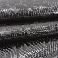 Tissu en cuir synthétique imperméable à changement de couleur, motif gaufré, PU imitation crocodile, similicuir, cuir artificiel verni, personnalisé