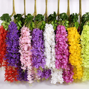 Flores Artificiales al por Mayor, Glicina, Flor de Seda Colgante, Enredadera de Glicina Artificial, Flores Colgantes de Glicina para Boda - Product Image 6