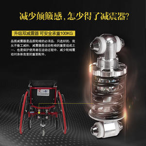 Fauteuil roulant manuel pliable Kaiyang en alliage d'aluminium, largeur de siège 38 cm, léger, portable, pour usage extérieur, soins à domicile, hôpital - Product Image 5