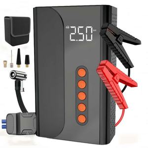 <span class=keywords><strong>2025</strong></span> nhảy khởi động và máy bơm không khí của xe ô tô, với màn hình LCD hiển thị, thích hợp cho xăng và diesel xe để bắt đầu - Product Image 1