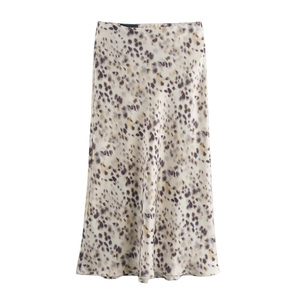 <span class=keywords><strong>Jupe</strong></span> longue en <span class=keywords><strong>satin</strong></span> décontractée à la mode, 8 coloris, fermeture éclair, couleur soyeuse, vente chaude pour femmes - Product Image 2