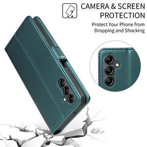 Étui portefeuille en cuir PU pour Google Pixel 11 Pixel 9A Sony <span class=keywords><strong>Xperia</strong></span> 10 VII avec protection RFID et fermeture magnétique, style vintage - Product Image 3