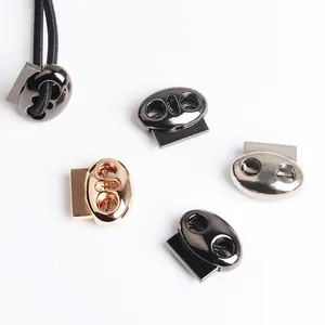 Rope Buckle Pig Nose Spring Buckle Rope Spring Lock Plug Hot Alloy Zinc Alloy Stopper Plastic Buckles Luggage Backpack Cord Lock