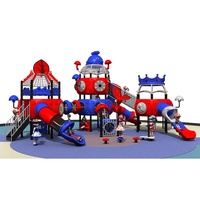 Ensemble d'équipements de divertissement extérieur de grande taille pour enfants et adolescents, équipement de terrain de jeux personnalisé pour parc d'attractions