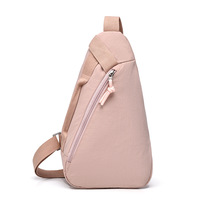 Nouveau Sac de Poitrine en Nylon pour Filles, Sac Bandoulière Moyen Couleur Unie pour Téléphone, Idéal pour le Shopping, les Voyages, le Cyclisme, le Sport et les Trajets Quotidien, Collection Été