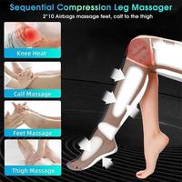 Masseur de pieds électrique manuel filaire avec contrôle de la minuterie, pour la relaxation, la circulation sanguine des tissus profonds, la pressothérapie par airbag et la chaleur
