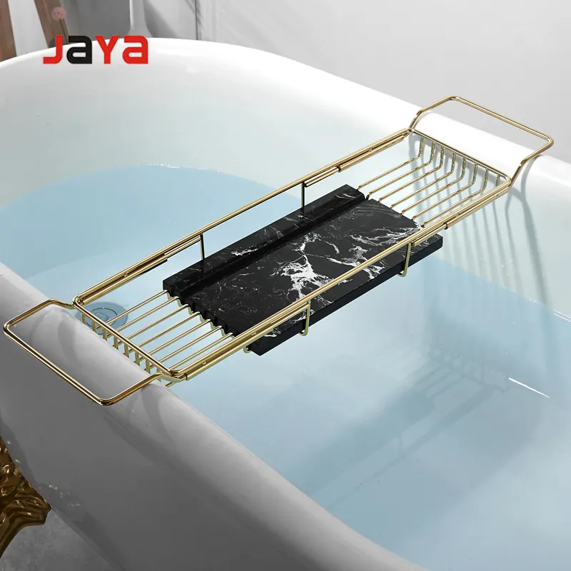 Скандинавском стиле Ванная комната мрамор металлическая Ванна для ванной комнаты, золотой медный выдвижной кухонный стеллаж для хранения