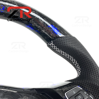 Volant en fibre de carbone forgé personnalisé pour VW Volkswagen Golf R 5 6 7 MK6 MK7 MK7.5 5 GTI R Jetta Passat CC Polo
