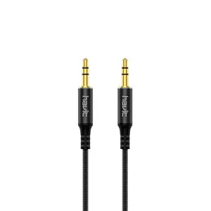 Havit CB66 3.5mm wholesale Audio Extension Cable Male To Male Hifi Phone Car Speaker Mp4 Headphone Ables De Audio