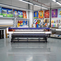 Imprimante grand format haute vitesse 3,2 m avec 4 têtes I3200-E1, système de contrôle Hoson, impression éco-solvant