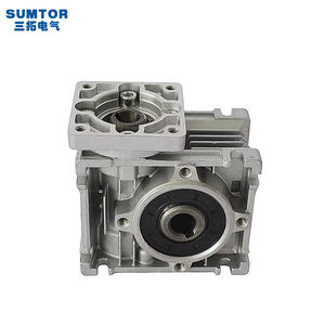 SUMTOR 감속기 RV30 웜 기어박스 Nema 23 스테퍼 모터용 수직 출력 1:40 10 30 비율 기어박스 - Product Image 1