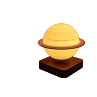 Regalo de Navidad para Niños, Lámpara de Noche Novedosa con Impresión 3D, Levitación Magnética, LED de 12 cm, Control Táctil, Regulable, Luna Blanca, para Sala de Estar