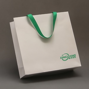 Wholesale Recyclable Luxury Cotton Handle Paper Bag Personalized Logo Printed for Clothing Shoes <b>Brown</b> Tote Shopping Gift Bag - Product Image 3