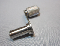 Manivela de Acero Inoxidable CNC con Mecanizado de Precisión, Pulida, Giratoria y Moleteada, Piezas Mecanizadas CNC con Interfaz de Precisión Personalizada