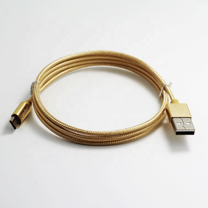 Cantell kho 24AWG 1m 1.5m bện Micro USB <span class=keywords><strong>8</strong></span> <span class=keywords><strong>Pin</strong></span> Cáp 2.4A đồng bộ cáp dữ liệu cho điện thoại di động Cáp USB - Product Image 3