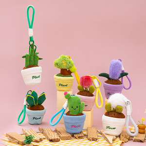 Feiya, planta de moda, juguetes de peluche, decoración de <span class=keywords><strong>Cactus</strong></span>, dinero, árbol, serpiente, planta, llavero de felpa, lindos pequeños peluches, <span class=keywords><strong>colgantes</strong></span>, muñeco de peluche - Product Image 1