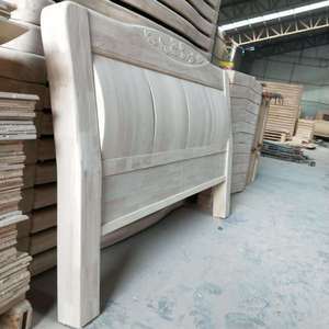 Cabecero de madera maciza sin acabar, color marrón amarillento claro, tallado a mano, muebles de dormitorio para niños, adultos y ancianos - Product Image 5