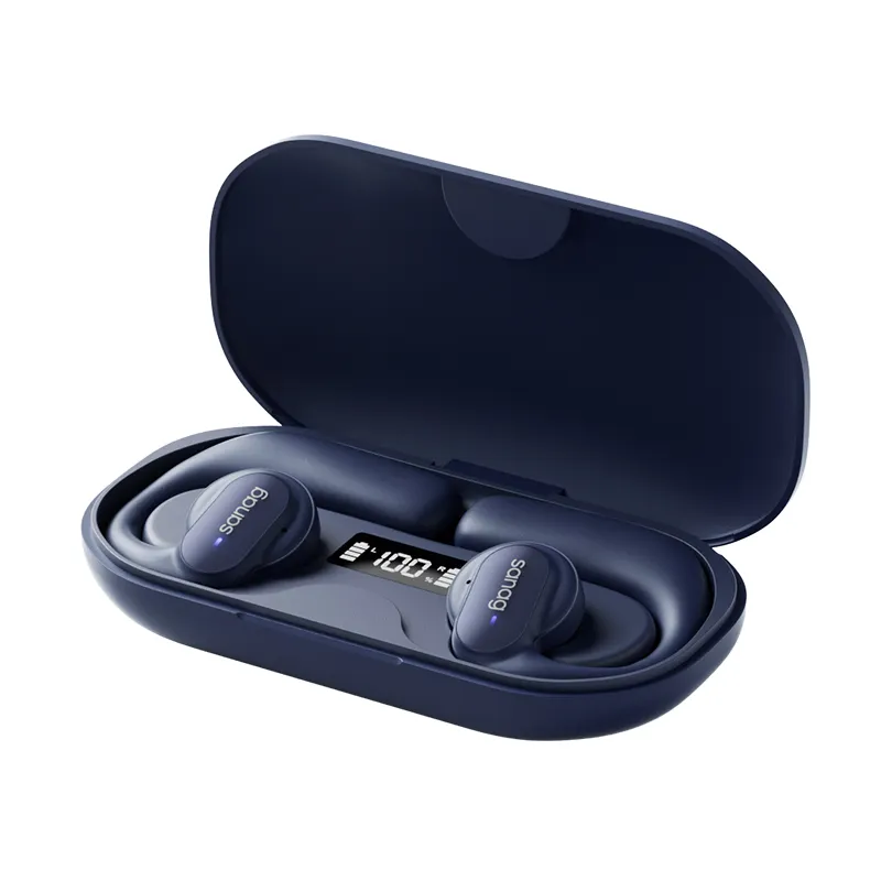 Sanag Z30s 오픈 귀 공기 전도 TWS 이어폰 블루투스 5.3 무선 헤드폰 스포츠 귀 후크 서라운드 우주 오디오 이어폰
