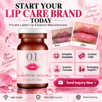 Essence pour lèvres rose permanente, crème pour lèvres rose, combo de démaquillant pour les lèvres noires pour un maquillage quotidien à domicile