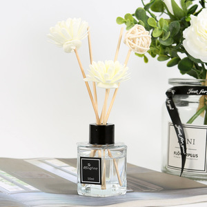 Aceite Esencial <span class=keywords><strong>de</strong></span> Aromaterapia sin Llama <span class=keywords><strong>de</strong></span> 50ml, el Más Vendido al por Mayor, Botella Hexagonal Degradada con Difusor <span class=keywords><strong>de</strong></span> Varillas, Ambientador para Coche - Product Image 3