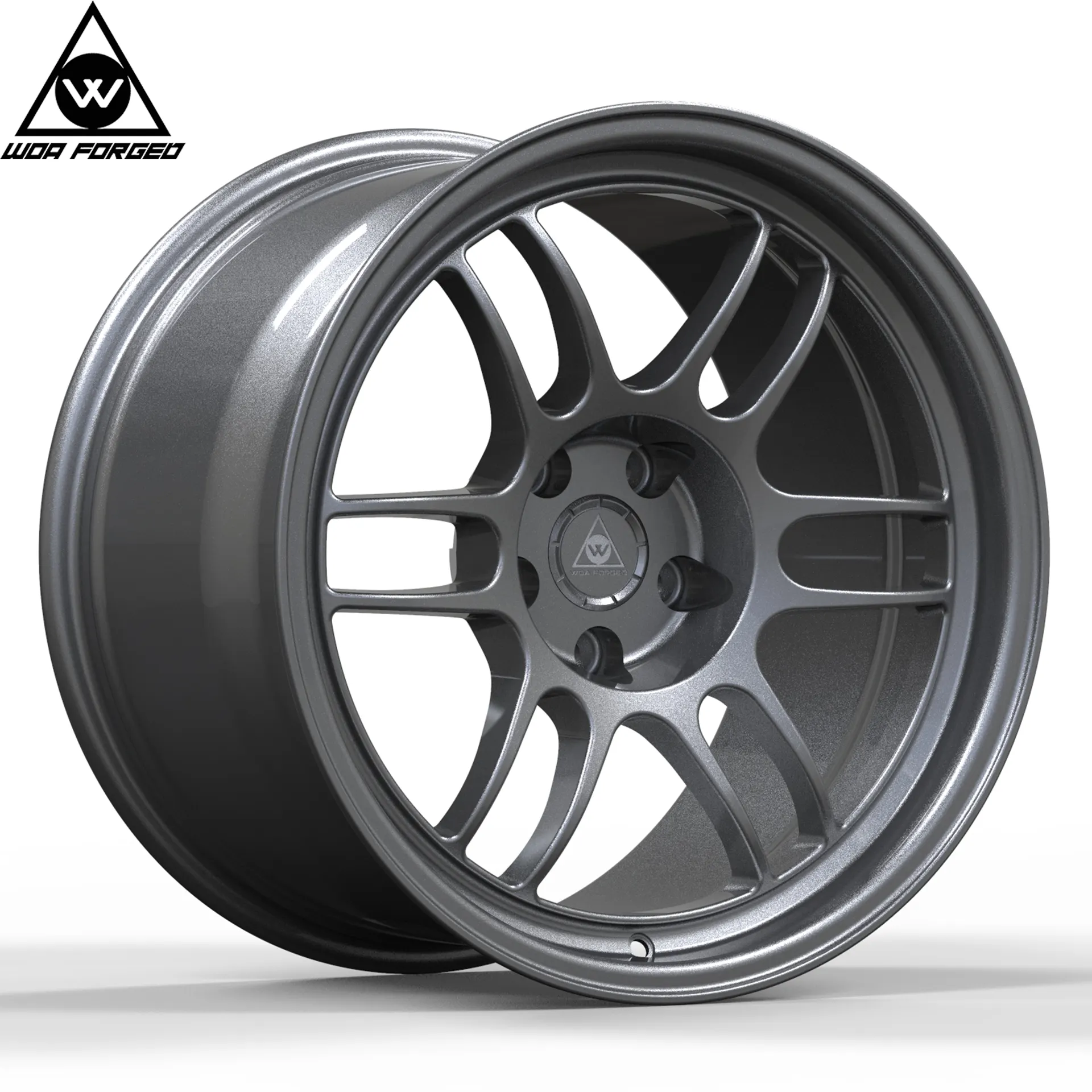 WOAORGED High quality forged aluminium alloy wheels Rim double spoke car wheel hub