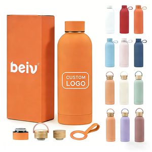 Custom Logo Reusable Portable Double Wall Vacuum Insulated Bottles Small Mouth 500Ml Small Mouth Stainless Steel Water Bottle