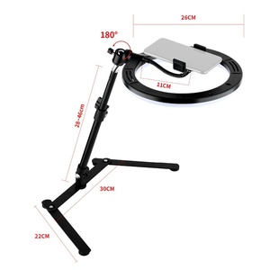 Video Youtube Sống Nấu Ăn 26Cm Nhiếp Ảnh Chiếu Sáng Điện Thoại Ringlighlight Tripod Đứng Ảnh Tự Sướng Từ Xa Điền Vòng Ánh Sáng Đèn - Product Image 4