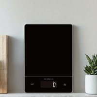 Guangdong Elektronische Fabriek Zwarte Digitale Weegschaal Waterdichte Voedselweegschaal Fruit Keukenweegschaal 15Kg 1 Gram