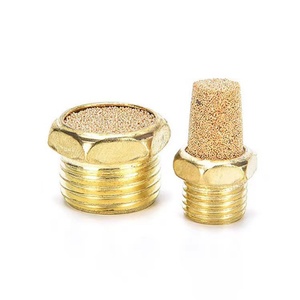 Nuevo Silenciador Neumático de Latón con Filtro de Rosca Macho para Maquinaria Agrícola y de Construcción, Disponible en Tamaños 1/8, 1/4, 3/8, 1/2 - Product Image 4