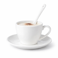 Ensemble de tasses à café en céramique Espresso Barista 80 ml Cappuccino 220 ml avec assiette et cuillère