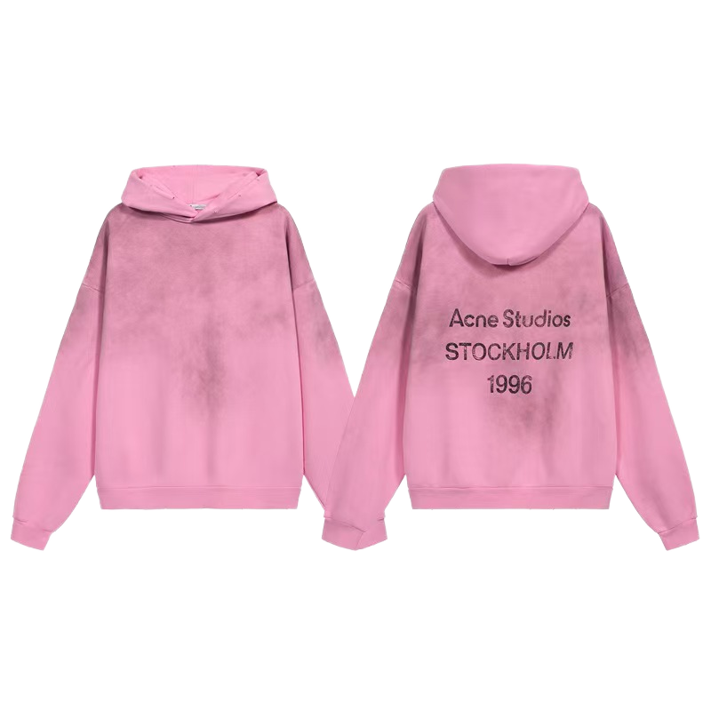 Best-selling Washed Vintage Distressed 1996 Letter Oversized Hoodie 100% Cotton Sweatshirt for Couples Men Women