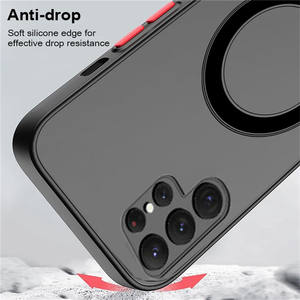 สำหรับเคสโทรศัพท์ระบบแม่เหล็กแบบไร้สายฝาครอบเนื้อด้านโปร่งแสงสำหรับ SAM S24 S23 S22 S21และ FE A14 A54 A53 - Product Image 6