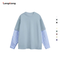 T-shirt Homme Col Montant Oversize 250G Personnalisable Broderie Logo Impression Numérique Coupe Ample Été Mode Décontractée ODM