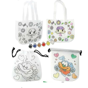 Sac à main non tissé à <span class=keywords><strong>colorier</strong></span> <span class=keywords><strong>Elsa</strong></span> DIY avec crayons – Mini portefeuille DIY en PP non tissé - Product Image 4