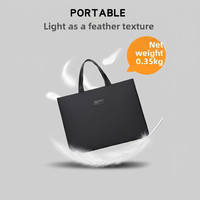 Sac à documents souple A4 tendance, mallette portable en tissu Oxford pour femmes et hommes, sac pour ordinateur portable pour affaires ou voyages