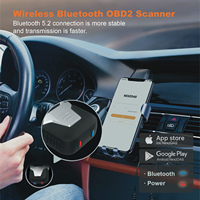 Baru 5.2 HUMZOR Z100 semua perangkat lunak gratis 13 + pengodean ulang OBD2 diagnostik mobil OBD 2 alat pemindai otomotif