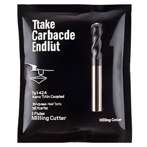 Ttake Carbide End Mill Ta1424 Nano TiAln Coated 30 Degree Helix Toric 2 <b>Flutes</b> Milling Cutter - Product Image 2