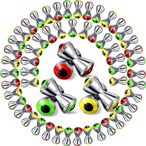 10 pièces par sachet, Matériaux <span class=keywords><strong>de</strong></span> pêche <span class=keywords><strong>pour</strong></span> la fabrication <span class=keywords><strong>de</strong></span> leurres, Yeux lestés réalistes en laiton <span class=keywords><strong>pour</strong></span> la pêche, Yeux haltères <span class=keywords><strong>pour</strong></span> la pêche à la mouche, <span class=keywords><strong>pour</strong></span> lac, rivière, ruisseau - Product Image 1