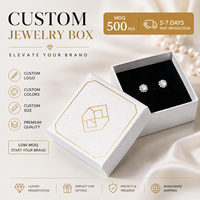 Boîtes à bijoux personnalisées, boîtes à rabat imprimées et boîtes cadeaux télescopiques pour collier, bague, emballage personnalisé de bijoux