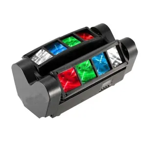 DJ mini aranha feixe 80W RGBW luzes LED DMX movendo a preço de fábrica