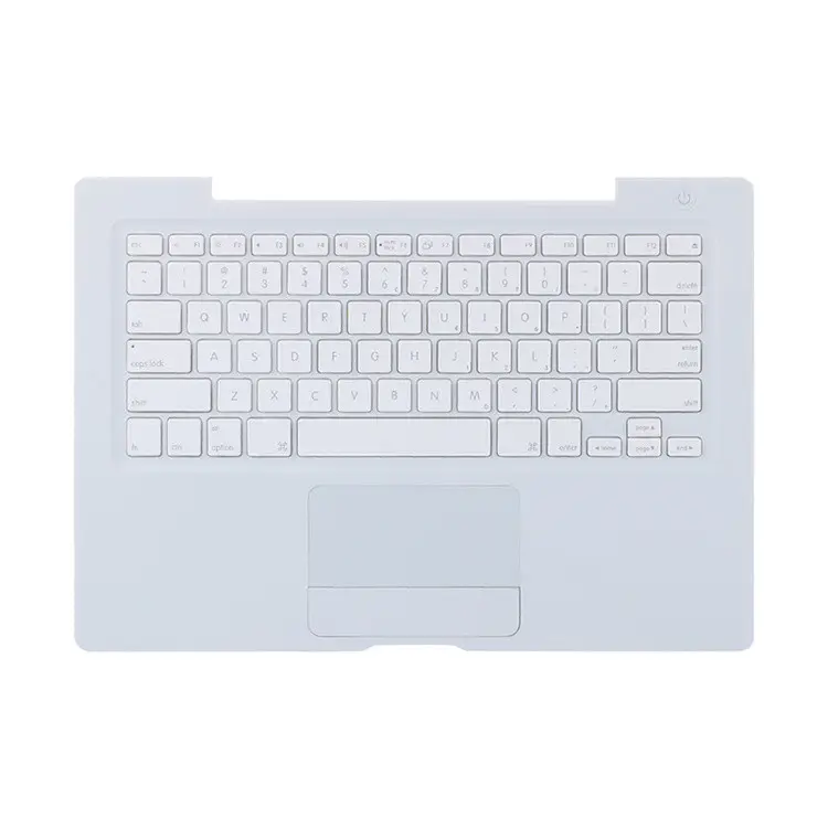 LCDOLED के लिए मैकबुक 13 "A1181 MB402 MB403 MB404 सफेद Topcase Trackpad के साथ शीर्ष मामले यूएस कीबोर्ड के साथ